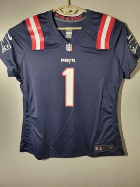 Nike New England Patriots Women's Navy #1 Football Jersey Size XXL